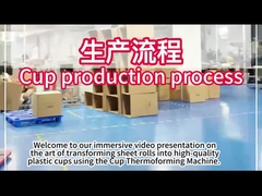 เครื่อง PLC พลาสติก Thermoforming กับ 750 * 500mm พื้นที่การสร้าง