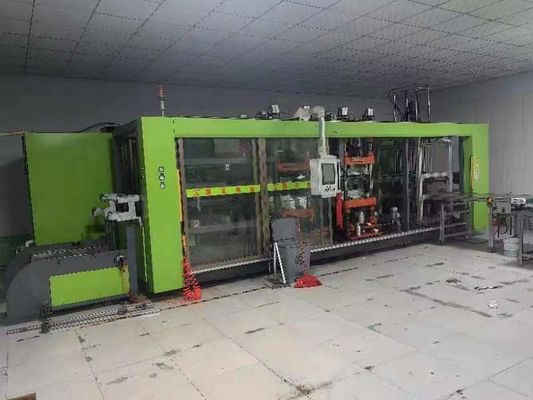 อัตโนมัติเต็มพลาสติกสามสถานที่กระจกเครื่อง thermoforming สําหรับเตาไข่
