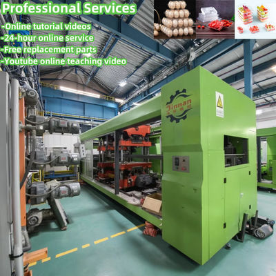 อัตโนมัติเต็ม Egg พลาสติกเทรย์การทําเครื่องกล่องผลไม้พลาสติกพลาสติก Thermoforming เครื่อง