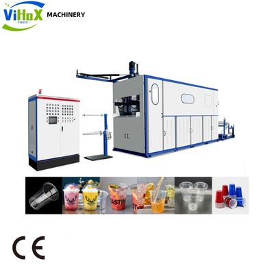 เครื่องผลิตถ้วยพลาสติกสกัดทิ้งแบบอัตโนมัติเต็ม 11KW พร้อมบริการหลังการขายฟรีตลอดชีวิต