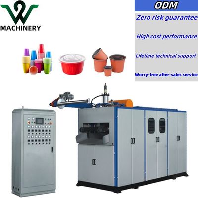 ความเร็วสูง เครื่องพลาสติก Thermoforming เครื่องทําถ้วยพลาสติก