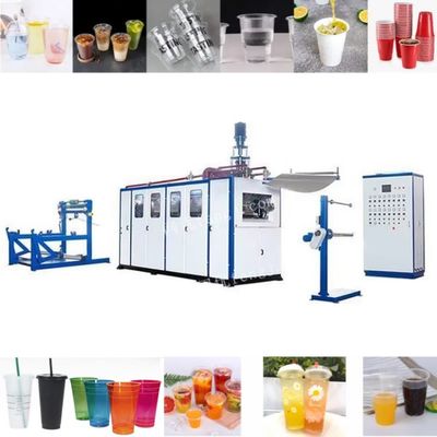 อัตโนมัติครบเครื่องพลาสติกชามชา Thermoforming