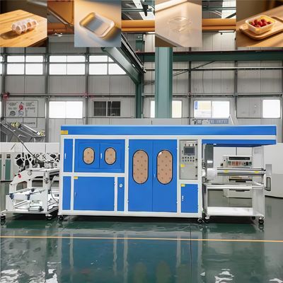 เครื่องผลิตแผ่นพลาสติกพลาสติกใช้ครั้งเดียวแบบอัตโนมัติ